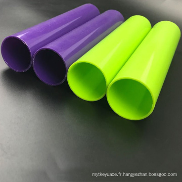 Tuyau en plastique de PVC de petits tubes durs de taille pour la barre de saut